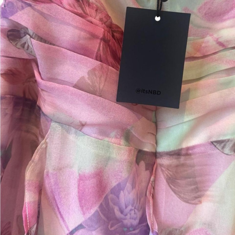 NBD Divya Maxi Dress in Patchwork Multi/XS/NWT - Picture 7 of 9